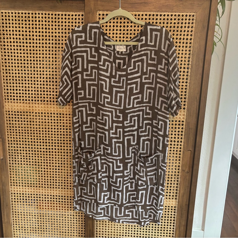 Maelu Geometric Pattern Dress